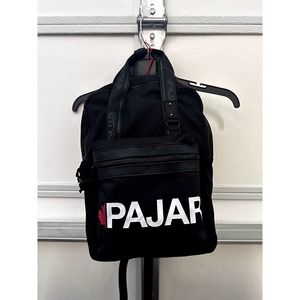 NWT PAJAR 🇨🇦 Backpack Black, Front Logo, Zipped Pocket, Internal Padded Pocket